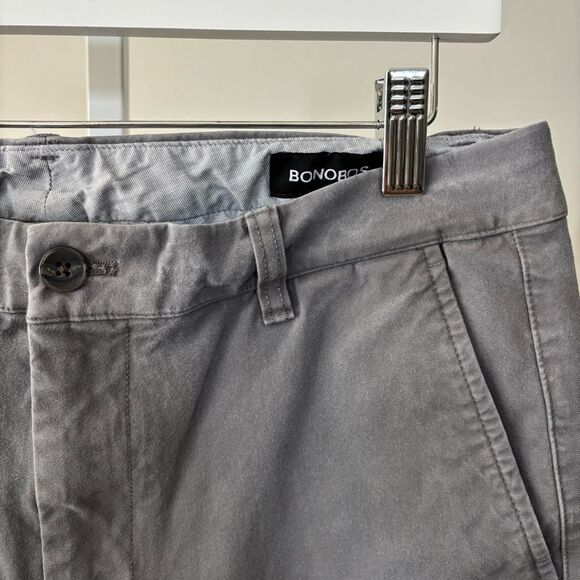 Bonobos Gray Chinos Classic Style grey size 33x30 men’s - Picture 3 of 6